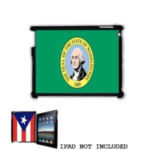   State Flag Emblem Snap On Shell Case Cover for Apple iPad 2 Black