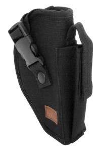   Belt Hand Gun Holster Black Padded with Spare Magazine Pouch  