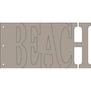  Bo Bunny 6 Inch by 12 Inch My Word Chipboard Album, Beach 