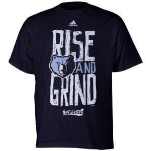   Grizzlies Rise and Grind T shirt   Navy Blue