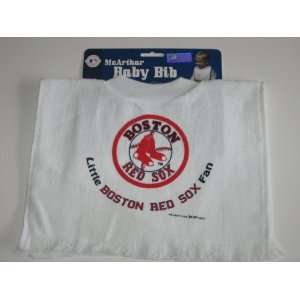  BOSTON RED SOX Team Logo Terry Velour Pullover BABY BIB 