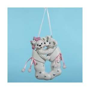  Club Pack of 12 White Bear Couple Christmas Ornaments for 