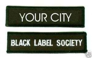 BLACK LABEL SOCIETY YOUR CITY MEMBER FAN CLUB PATCH SET  
