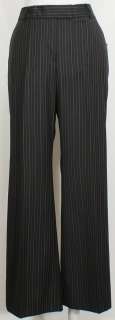 NWT ANNE KLEIN Black Pinstripe Flared Pant Suit 14P  