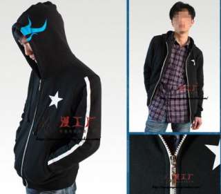 Vocaloid black Rock Shooter hoodie Sweatshirt Jacket Cosplay Costume 