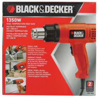Black and Decker HG1300 Dual Temperature Heat Gun 885911221719  