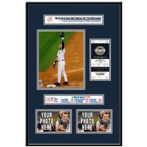  Derek Jeter Yankees Hit Record Ticket Frame Sports 