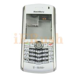 White Housing Cover Shell For Blackberry Pearl 8100 US  