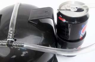 Dual Drinking Can Holding Hat Helmet   Beer Coke BLACK  