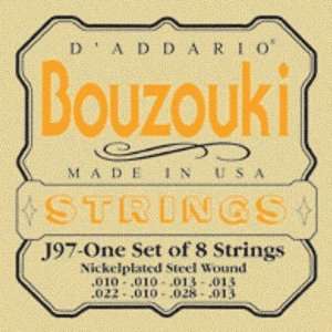  DAddario Bouzouki, .010   .028, J97 