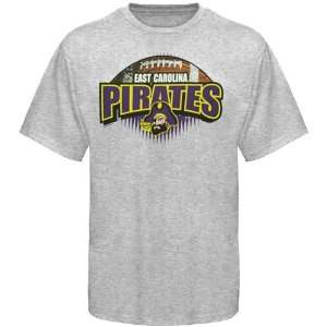  ECU Pirates T Shirt  East Carolina Pirates Ash Football T 