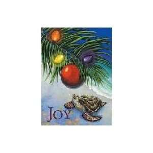   Christmas Cards Box of 10 Turtle with Palm Leaf