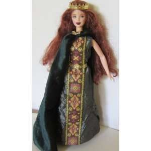 Barbie Fairy Princess Doll with dark green satin gown, matching Velvet 