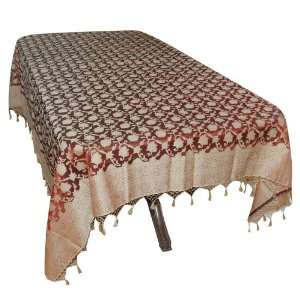   Rectangular Table Cover Indian Silk 88 x 107 inches
