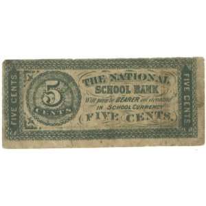  National School Bank ND 5 Cents 