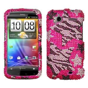 Rebel Stars BLING Case Phone Cover for HTC Sensation 4G  