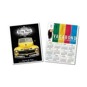  2001    Tarjeta laminada   calendario 8.5x11, horario o 