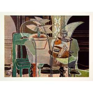   Cubism Abstract Table Chair Georges Braque   Original Rotogravure