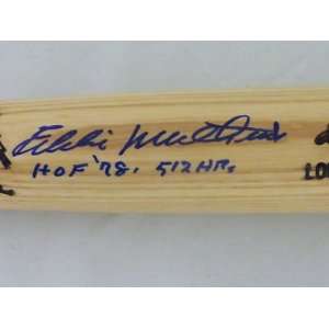   Mathews Signed Baseball Bat Hof 78 512 Hr Psa Coa