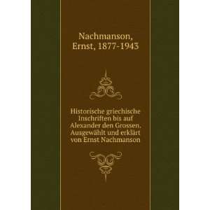   erklÃ¤rt von Ernst Nachmanson Ernst, 1877 1943 Nachmanson Books
