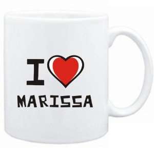 Mug White I love Marissa  Female Names  Sports 