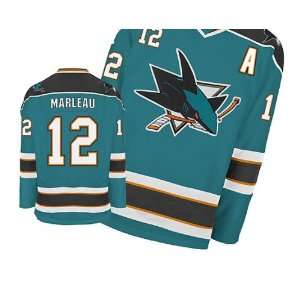  New San Jose Sharks # 12 Marleau Green jerseys size 50 