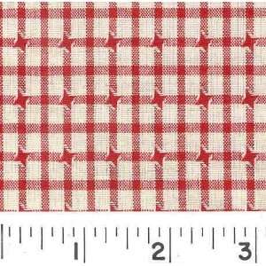  5859 Wide RED PINWHEEL PLAID Fabric By The Yard Arts 