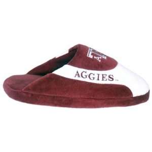  Texas A&M Aggies TAMU NCAA Low Pro Stripe Slippers Medium 