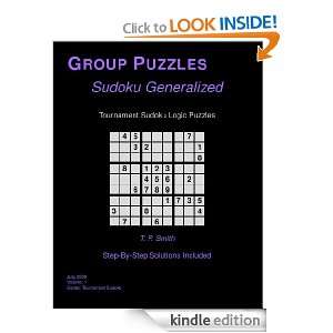 Tournament Sudoku Logic Puzzles, Vol 1 T. P. Smith  