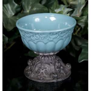  CANDY DISH TURQUOISE CERAMIC RESIN 5x5