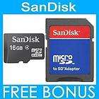 S6Td LOT 2 X 16GB  32GB SANDISK MICRO SD HC MEMORY CARD CLASS 4 16G 