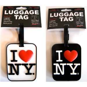  Tag Set of 2 I Love NY New York NYC Souvenir Gift Bag ID Tags Tag 