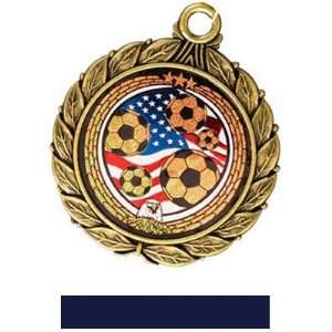   Medal Ribbon 8501 GOLD MEDAL/NAVY RIBBON 2.5 Arts, Crafts & Sewing