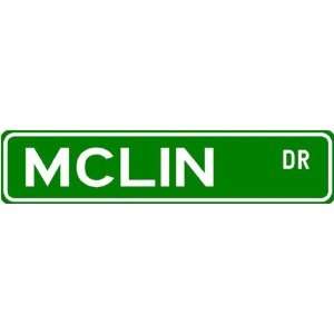  MCLIN Street Name Sign ~ Family Lastname Sign ~ Gameroom 