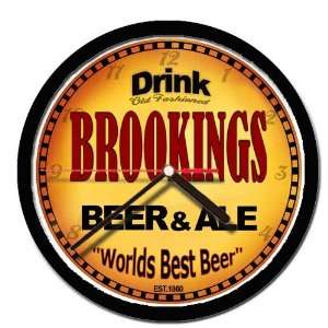  BROOKINGS beer and ale cerveza wall clock 