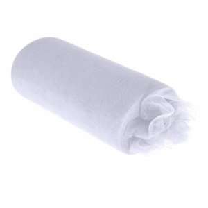   300 feet WHITE Wedding Favors TULLE Roll Pew Bows
