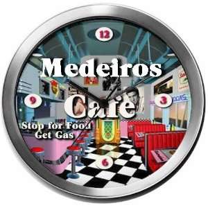  MEDEIROS 14 Inch Cafe Metal Clock Quartz Movement Kitchen 