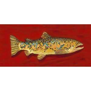  Egbert the Brown Trout Canvas Reproduction
