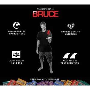  Kinetic Racing Fins / Bruce Irons Carbo Tune Surfboard 