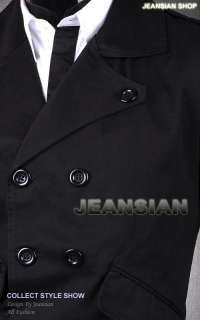 SWM Designer Mens Military Jacket Coat Shirt Black SC03  