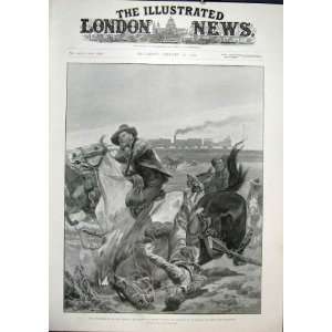  Boer War Africa Railway Burgher Farmer Print 1902