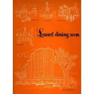   Dining Room Menu Hotel Laurentien Montreal 1960s 