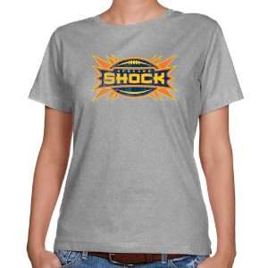  AFL Spokane Shock Ladies Ash Distressed Logo Vintage 