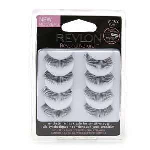   Natural Synthetic Lashes, 4 Sets of Lashes / Flirty, 4 pair Beauty