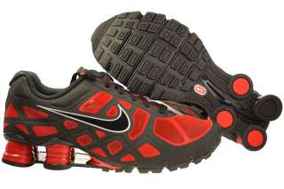 New Men Nike Shox Turbo+ 12 Black/Red Running Shoes 454166 600 Sizes 7 