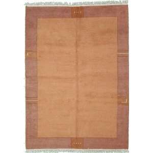   10 Peach Hand Knotted Wool Modern Tibet Rug Furniture & Decor