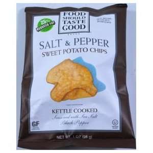Food Should Taste Good® Salt & Pepper Sweet Potato Chips (Case of 24 