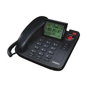  Uniden 1360BK Desktop Corded Telephone, Black Electronics