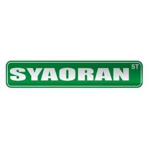   SYAORAN ST  STREET SIGN