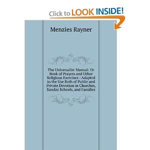   in Churches, Sunday Schools, and Families Menzies Rayner Books
